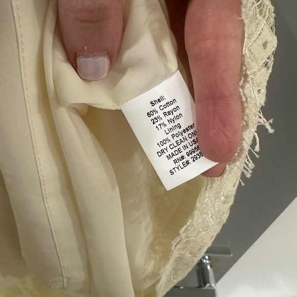 Shoshanna Ivory Lace Dress - Picture 4 of 5